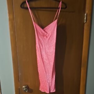 Pink Slip Dress - Spaghetti Strap